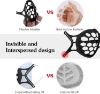 3D Mask Bracket Adult Silicone Inner Support Frame Cool Lipstick Protection Stand Wearable Lanyard Bracket,4 Pcs White Black