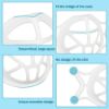 3D Mask Bracket Silicone Face Mask Bracket Internal Support Frame Cool Lipstick Protection Stand Wearable Lanyard Bracket,5 Pcs White