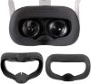 Shaboo Prints Yocaya Oculus Quest 2 Face Cover Silicone with Vented Points Less Sweat Less Light Leakage,black