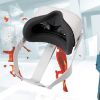 Shaboo Prints Yocaya Oculus Quest 2 Face Cover Silicone with Vented Points Less Sweat Less Light Leakage,black