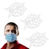 3 Pieces Mask Bracket Silicone Adult 3D Mask Bracket Large Internal Support Frame for Cloth Mask(White)