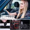 Shaboo Prints Car Net Pocket Handbag Holder, Mesh Car Seat Organizer and Storage for Purse, Phone, Bags, and Snacks, Large Capacity Organizer