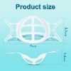 Face Mask Bracket Large for Men,3D Mask Bracket Internal Support Frame for Cloth Mask,3D Face Mask with Wearable Lanyard Keep Fabric off Mouth(10PCS)