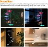 Shaboo Prints Solar LED Wind Chimes Lights Multi Color-Changing Outdoor LED Chandelier Light Hanging Clear Acrylic Waterproof Decorative for Patio Yard Garden Home Flower shed (Dragonfly)