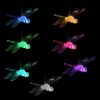 Shaboo Prints Solar LED Wind Chimes Lights Multi Color-Changing Outdoor LED Chandelier Light Hanging Clear Acrylic Waterproof Decorative for Patio Yard Garden Home Flower shed (Dragonfly)