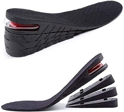 Height Increase Insoles Air Taller Cushion Shoes Insoles 4-Layer Heel Insert for Men