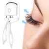 Heated Eyelash Curlers, Mini Electric Eyelash Curler Travel Curler, 24H Natural Curl