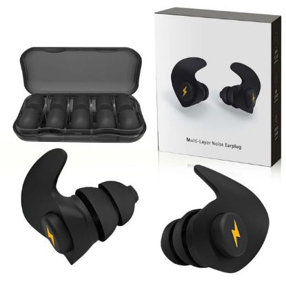 Earplugs, Comfortable Silicone Sound Blocking Earplugs for Sleeping, Snoring, Concerts(6 Pairs )