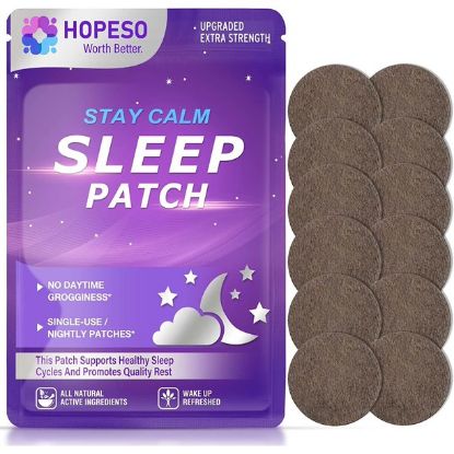 Sleep patches, sleep better for you.  Packing List:  50Pcs Sleep Patches  Effectively relieve anxiety and fatigue, promote sleep and improve sleep quality. Made of herbal extracts, natural and gentle, hypoallergenic and non-irritating. Wake up feeling refreshed and energized, keeps you in good shape all day. Good for travel, jet lag, and insomnia, giving you a good rest. Easy to use. Just stick it on your body before sleeping and continue to use it for 10-14 hours.