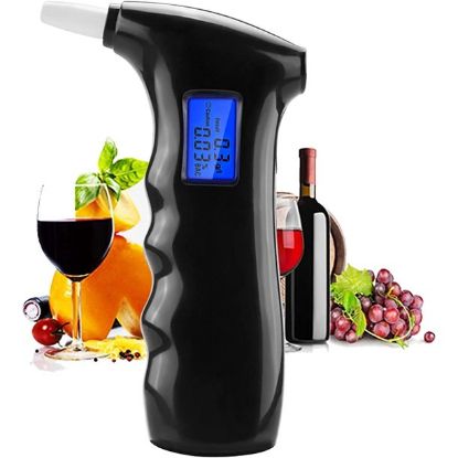 Breathalyzer, Professional-Grade Accuracy Breathalyzer to Test Alcohol, 5 Mouthpieces | LED Display | Quick Response