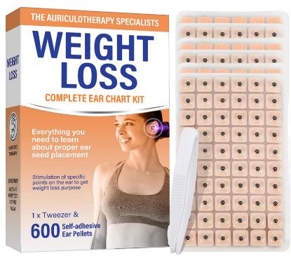 Weight Loss, Complete Ear Chart Kit, Auriculotherapy Specialists