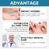 Shaboo Prints Anti Snoring Devices, Silicone Anti Snoring Nose Clip, Comfortable Sleeping Aid Relieve Snore (4 PCS)