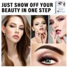 2-In-1 Eyelash & Eyebrow Tint Kit, Professional Lash & Brow Color Kit, Suitable for Salon & Home Use, Dark Brown