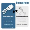 Shaboo Prints Heated Eyelash Curlers, Mini Electric Eyelash Curler Travel Curler, 24H Natural Curl
